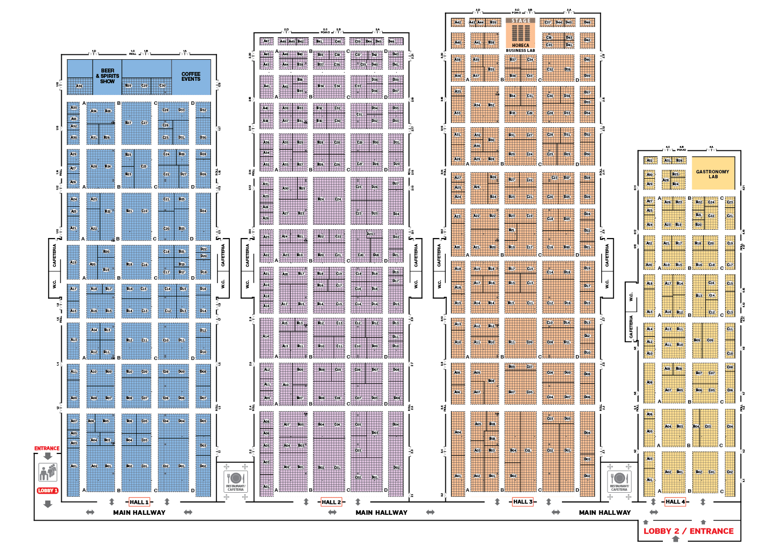 HORECA Exhibition Floor Plan